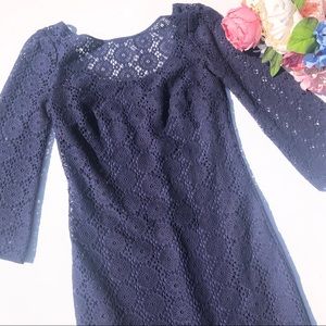 Lilly Pulitzer Lace Topanga Dress Navy Size XS